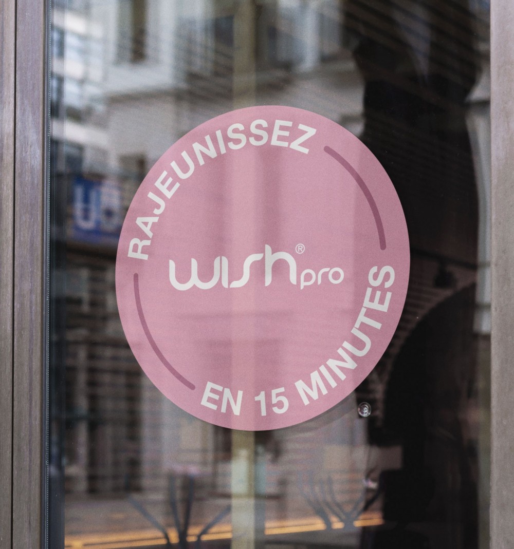 Autocollant vitrine WISHpro