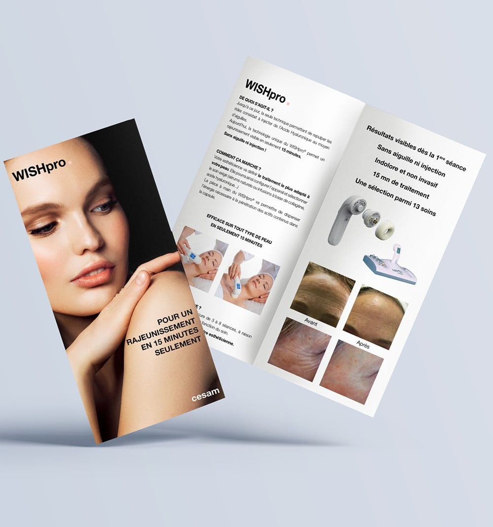 Dépliants WISHpro Din Long (x100)