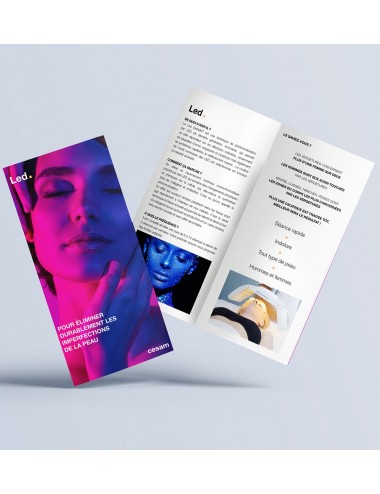 Dépliants LED Esthetic Din Long (x100)